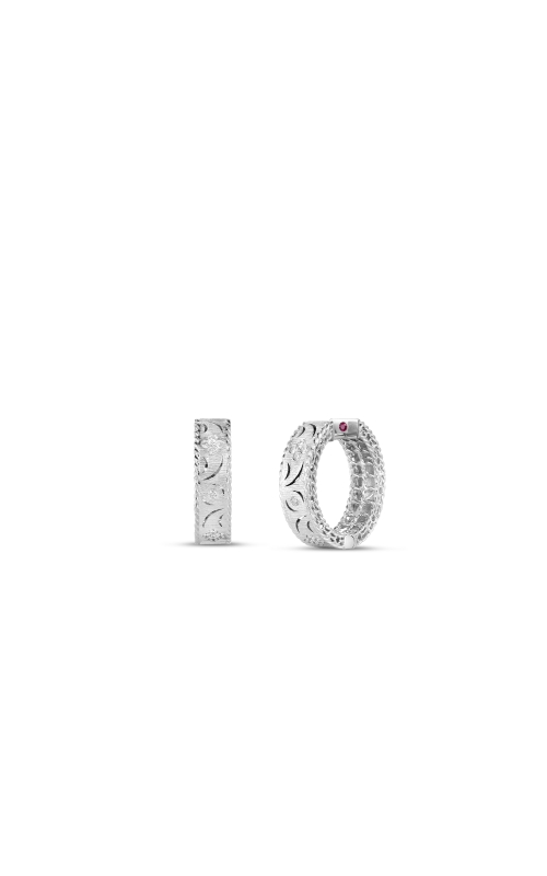 Roberto Coin .23ctw Diamond Princess Hoops