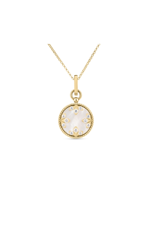 Roberto Coin .29ctw Diamond & Mother Of Pearl Venetian Princess Pendant