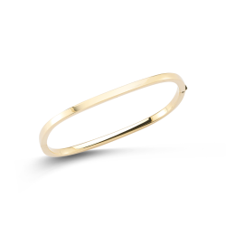 Roberto Coin Square Bangle in Yellow Gold