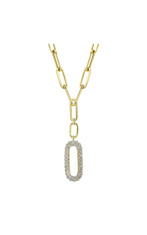 Shy Creation 0.92ctw Diamond Paperclip Link Necklace