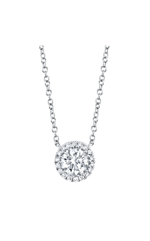 Shy Creation .46ctw Diamond Halo Pendant