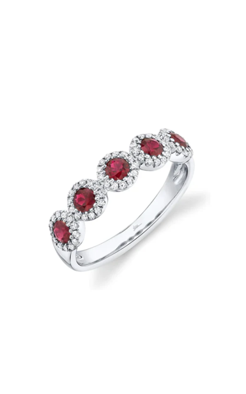 Shy Creation .20ctw Diamond .66ctw Ruby Ring