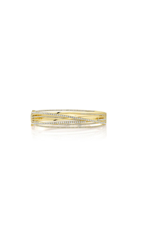 Shy Creation 1.64ctw Diamond Bridge Bangle