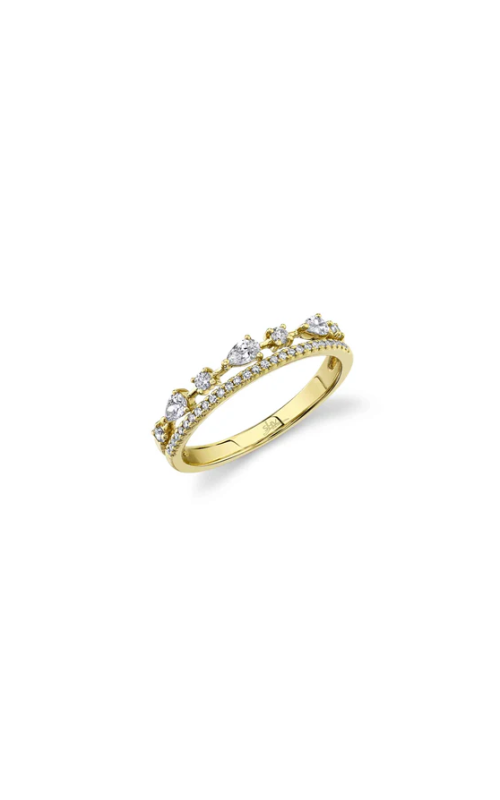 Shy Creation .37ctw Diamond Pear Ring