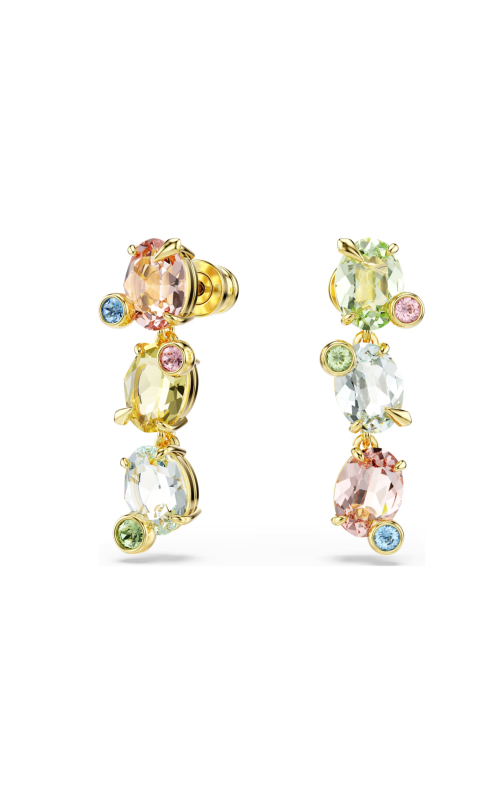 Swarovski Gema Asymmetrical Multicolor Earrings