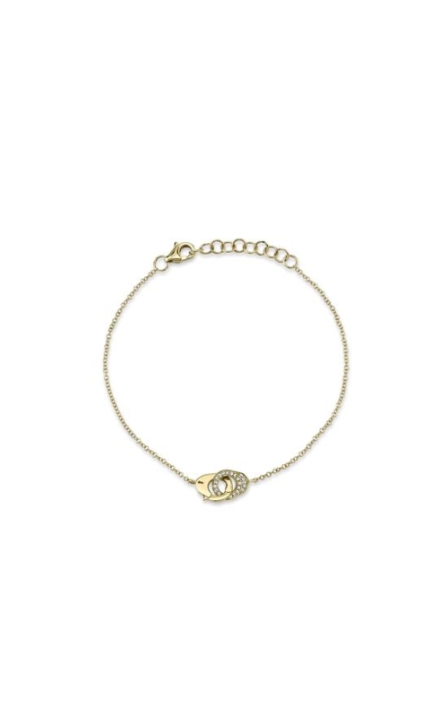 Shy Creation 0.05ctw Diamond Handcuff Bracelet